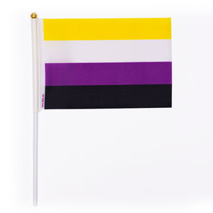 Handheld Nonbinary Pride Flag